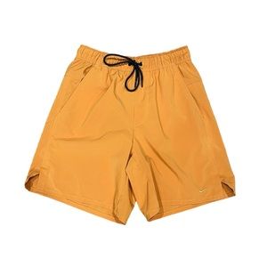 Nike Men’s Orange Dri Fit Shorts 8” Inseam Size Small